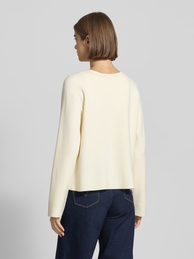 Gina Tricot Kardigan z mieszanki wiskozy z zapięciem na guzik Złamany biały 5