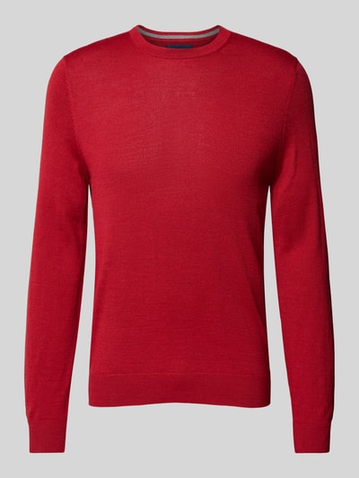 Christian Berg Men Gebreide pullover met ronde hals Rood gemêleerd - 2