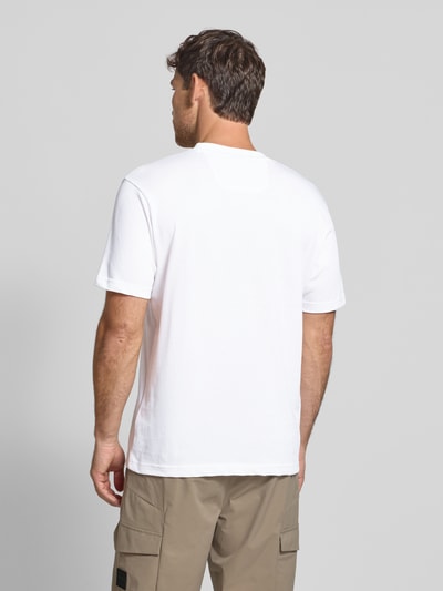 BOSS Green Regular Fit T-Shirt aus reiner Baumwolle Weiss 5