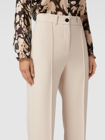 JOOP! Stoffen broek met vaste persplooien Beige - 3