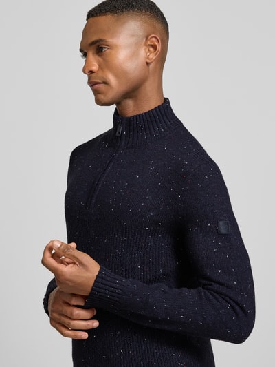 Tom Tailor Regular fit schipperstrui van katoenmix Marineblauw - 3