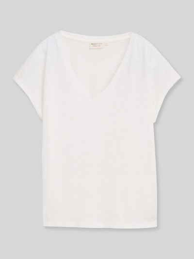 Tom Tailor Denim Regular Fit T-Shirt aus reiner Baumwolle Offwhite 2