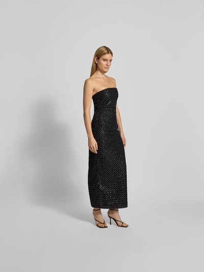 ROTATE Midikleid mit Allover-Pailettenbesatz Black 1