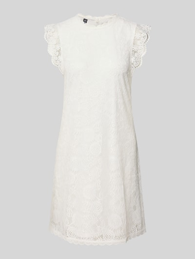 Pieces Rechte cocktailjurk van kant, model 'COLLINE' Offwhite - 2