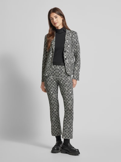 Marc Cain Flared cut broek met elastische band Zwart - 1