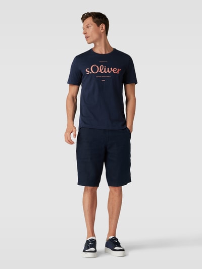 s.Oliver RED LABEL T-Shirt mit Label-Print Marine 1