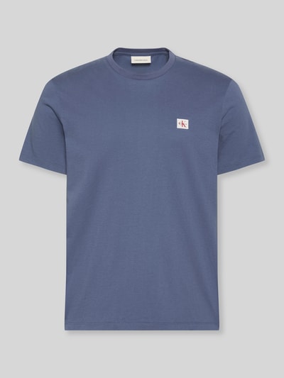 Calvin Klein Jeans męski t-shirt o kroju regular fit z czystej bawełny Jeansowy niebieski 2