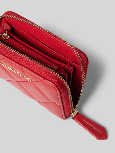 VALENTINO BAGS Portemonnaie mit Steppnähten Modell 'OCARINA' Rot 3