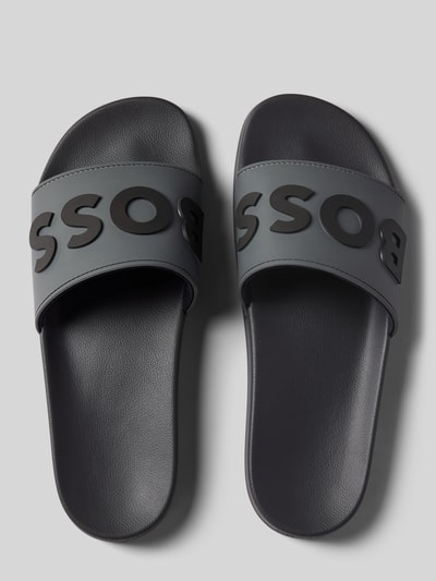 BOSS Slides mit Label-Print Modell 'Kirk' Anthrazit 2