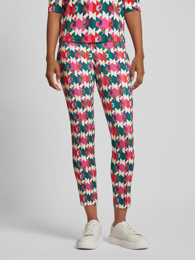 Marc Cain Legging met all-over motief Felroze - 4