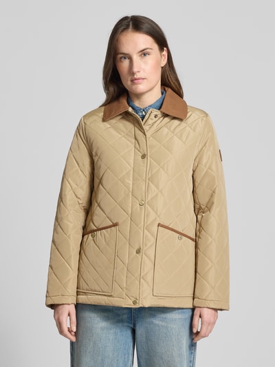 Lauren Ralph Lauren Kurtka pikowana o kroju regular fit z wykładanym kołnierzem Piaskowy 4