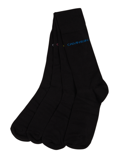 CK Calvin Klein Socken im 4er-Pack Black 1