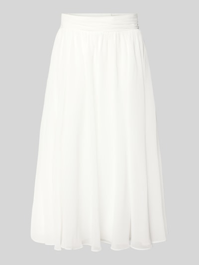 Luxuar Midirock in Falten-Optik Offwhite 2