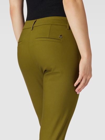 MOS MOSH Stoffhose mit Label-Detail Modell 'Abbey' Schilf 3