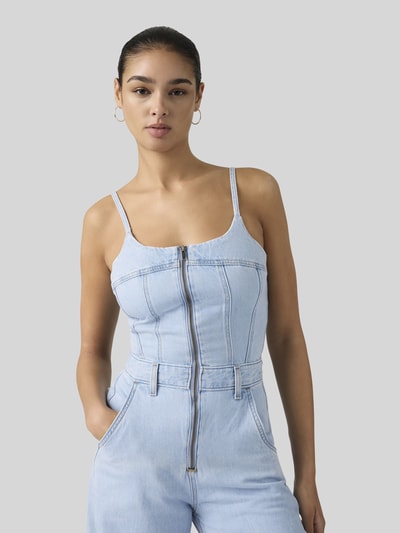 Levi's® Wide Leg Bustier Jumpsuit Jeansblauw - 3