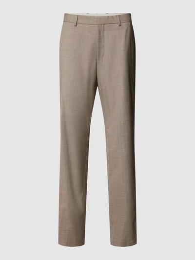 BOSS Pantalon met geweven motief, model 'Lenon' Beige - 2