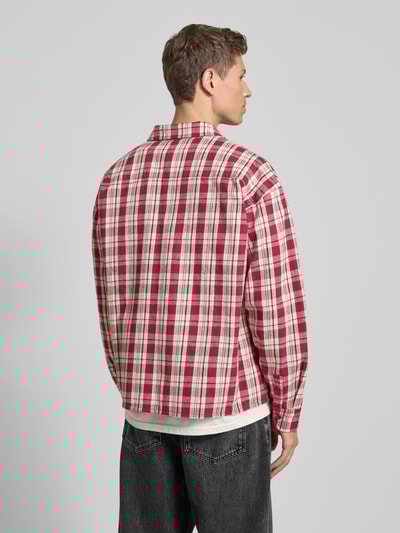 Pegador Oversized Freizeithemd mit Knopfleiste Bordeaux 5