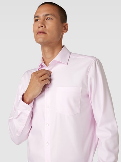 SEIDENSTICKER REGULAR FIT Regular Fit Businesshemd aus Big Twill Rosa 3