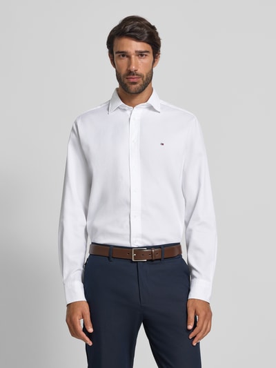 Tommy Hilfiger Regular fit zakelijk overhemd van katoenmix Wit - 4