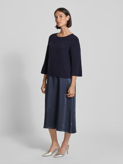 ROBE LÉGÈRE Regular Fit Strickpullover mit Woll-Anteil Marine 1