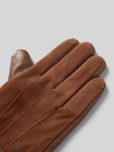 JOOP! COLLECTION Handschoenen van schapenleer met trensje Cognac - 3