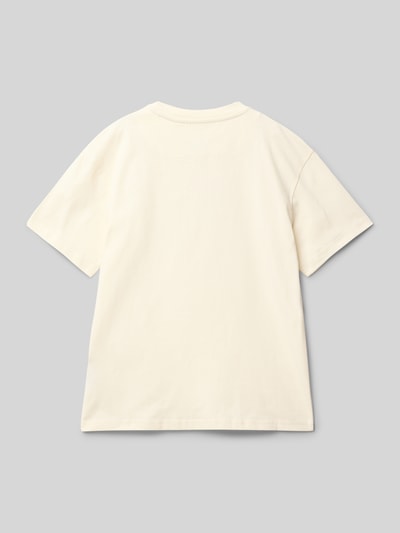 KARL KANI T-Shirt mit Logo-Stitching Offwhite 3
