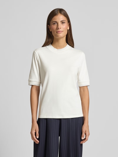 Marc Cain Regular Fit T-Shirt mit elastischen Ärmelabschlüssen Offwhite 4