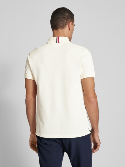 Tommy Hilfiger Regular fit poloshirt met labelbadge Beige - 5