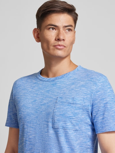 Tom Tailor T-Shirt in Melange-Optik Royal 3