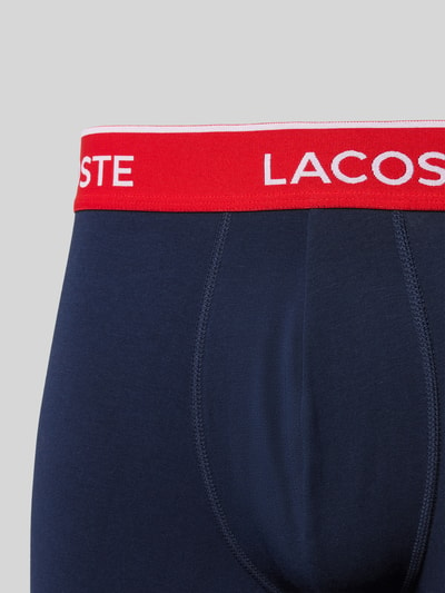 Lacoste Bokserki z elastycznym paskiem z logo w zestawie 3 szt. Czerwony 2