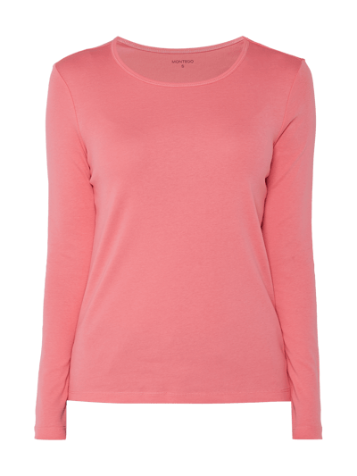 Montego Longsleeve aus reiner Baumwolle Pink 2