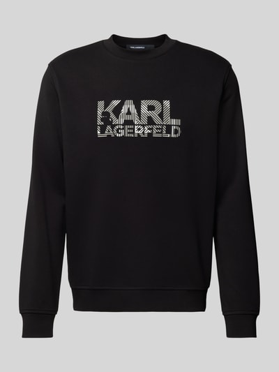 Karl Lagerfeld Sweatshirt mit Label-Print Black 2