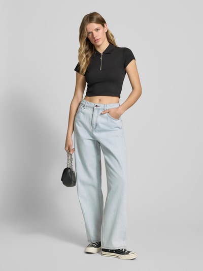 Hugo Blue Wide leg jeans in 5-pocketmodel, model 'Leni' Lichtblauw - 1