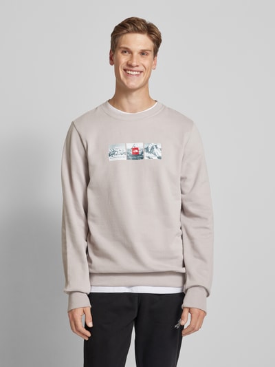 The North Face Sweatshirt mit Label-Print Dunkelgrau 4