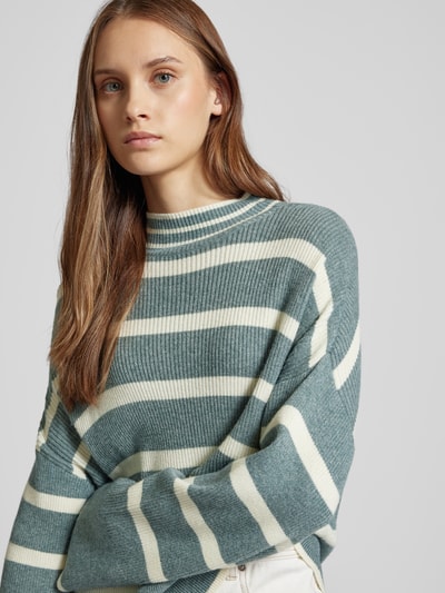 Only Comfort Fit Strickpullover mit weiten Ripp-Bündchen  Schilf 3