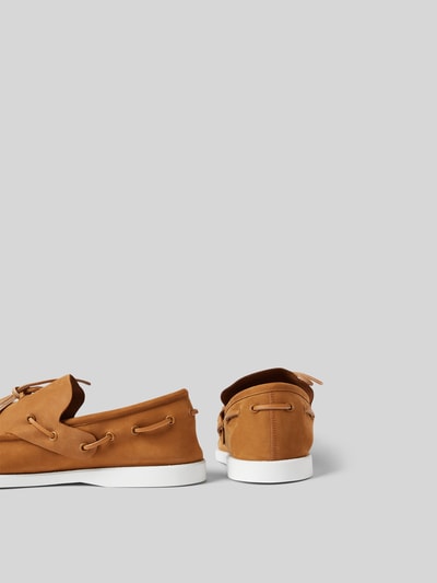 Marni Schnürschuhe mit strukturierter Sohle Camel 3