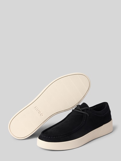 HUGO Schnürschuhe aus echtem Leder Modell 'Lyde_derb_sd' Black 4