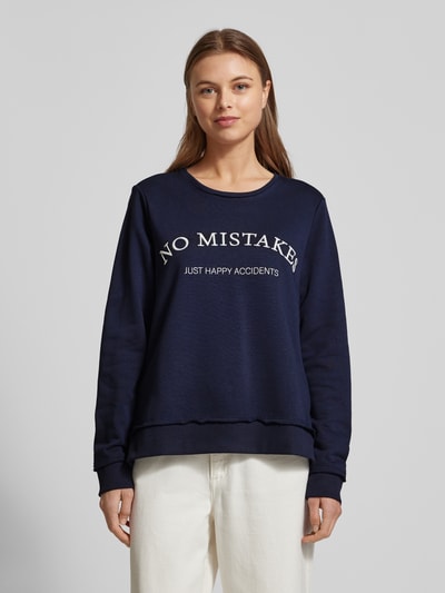 Smith and Soul Sweatshirt mit Statement-Stitching Marine 4