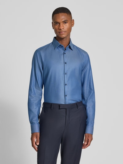 Jake*s Slim Fit Business-Hemd mit Knopfleiste Marine 4