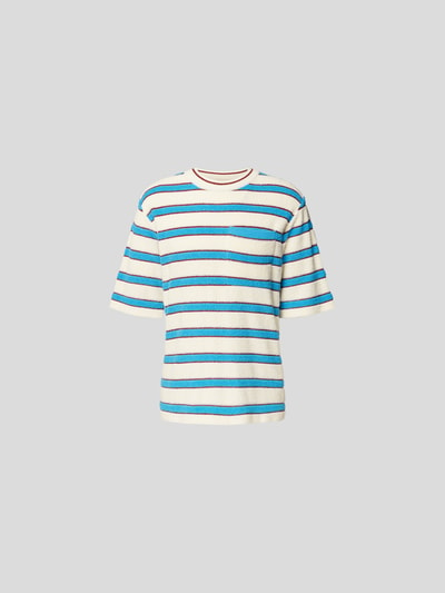 Marni T-Shirt mit Streifenmuster Bleu 2