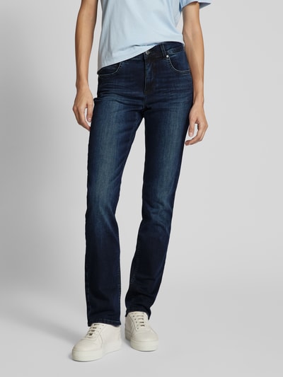 Angels Regular fit jeans met steekzakken, model 'Cici Plate' Donkerblauw - 4