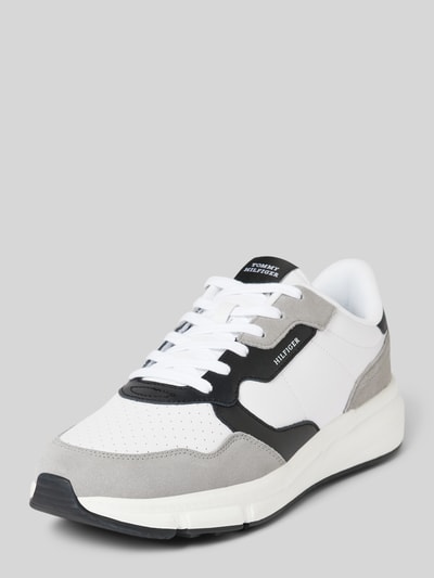 Tommy Hilfiger Ledersneaker mit Label-Stitching Modell 'FASTON' Weiss 1