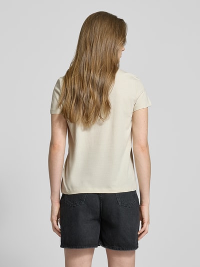 Tom Tailor T-shirt o kroju regular fit z czystej bawełny Beżowy 5