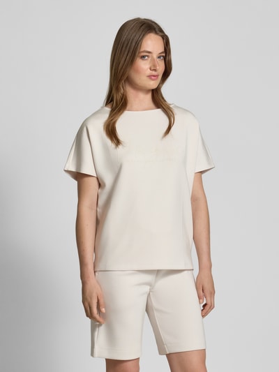 Christian Berg Woman Sweatshirt met halflange mouwen Ecru - 4