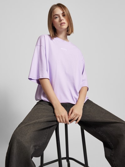 Review Essentials oversized T-shirt met logo  Lila - 3