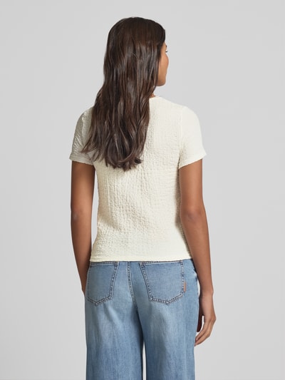 Vero Moda Regular fit T-shirt in kreuklook, model 'ELENE' Wit - 5