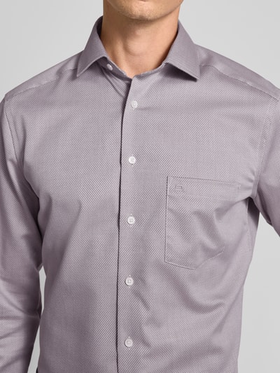 OLYMP Modern Fit Business-Hemd mit Kentkragen Modell 'Global Kent' Mittelbraun 3