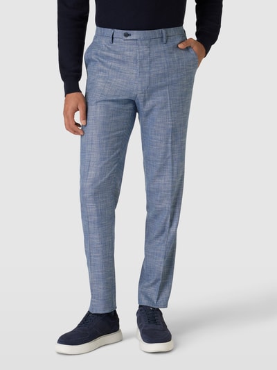 Cinque Pantalon met persplooien, model 'Bravo' Blauw - 4