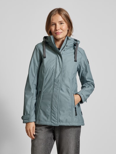 G.I.G.A. DX Softshell-jack met ritszakken Rookblauw - 4