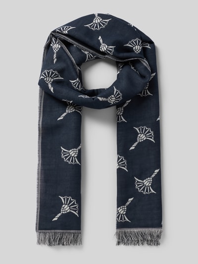 JOOP! COLLECTION Cornflower Schal aus Modal Mix mit Woll-Anteil Marine 1